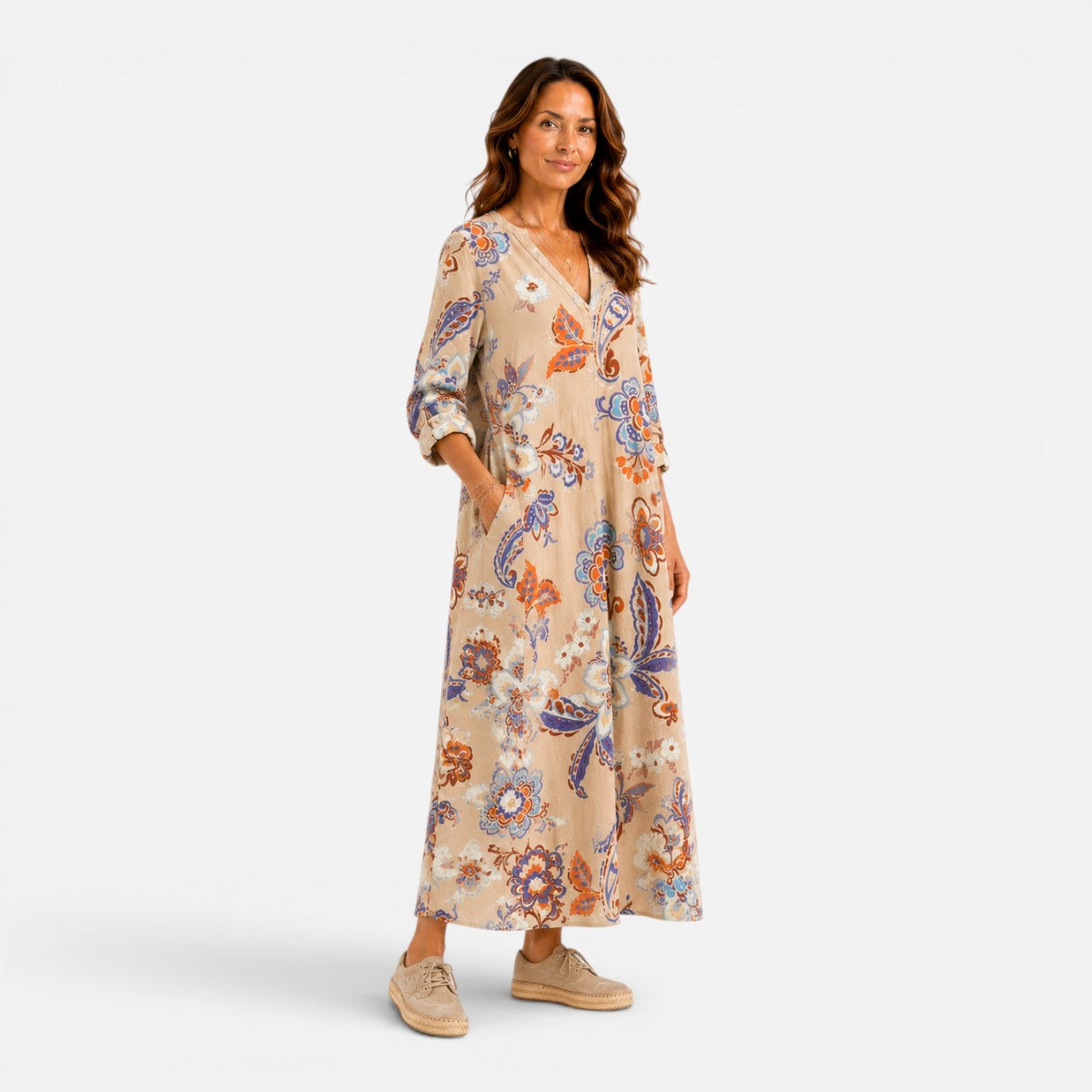 Stella | Boho Floral Maxi Dress