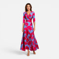 Tamsin | Floral Wrap V-Neck Maxi Dress