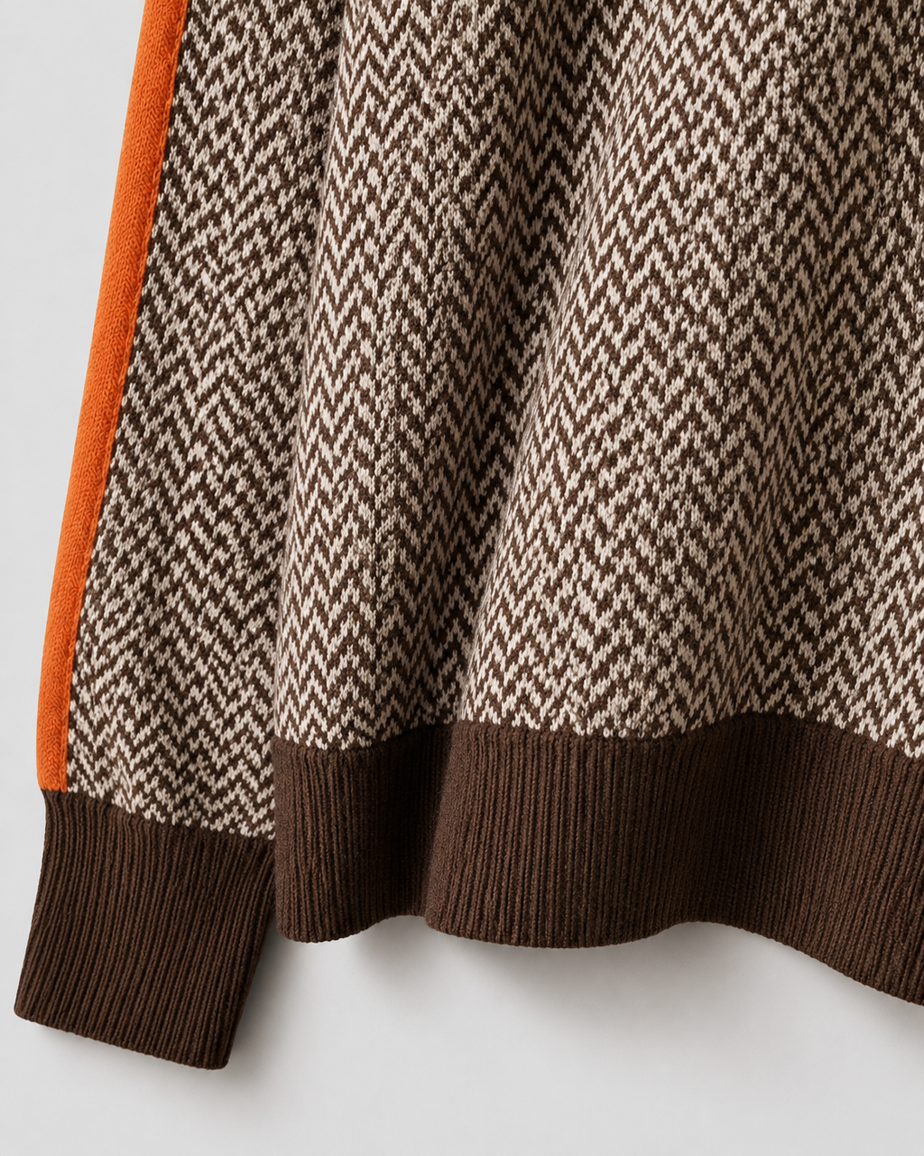 Rosamund | Herringbone Knit Turtleneck Sweater