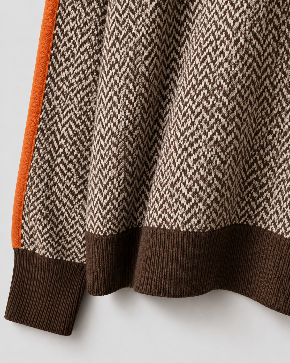 Rosamund | Herringbone Knit Turtleneck Sweater