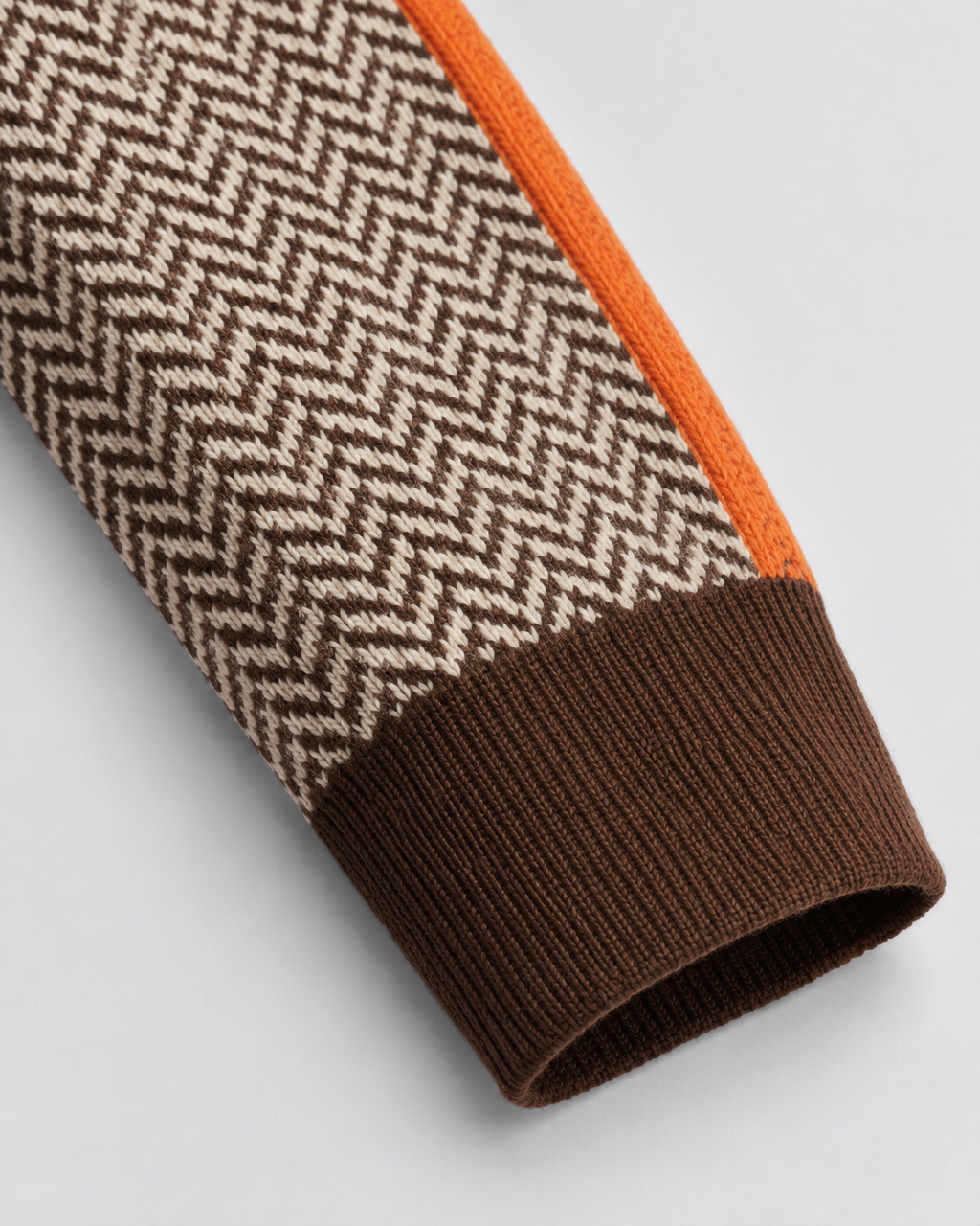 Rosamund | Herringbone Knit Turtleneck Sweater