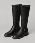 Cerys | Knee-High Buckle Boots
