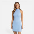 Ophelia | Mock Neck Knit Mini Dress