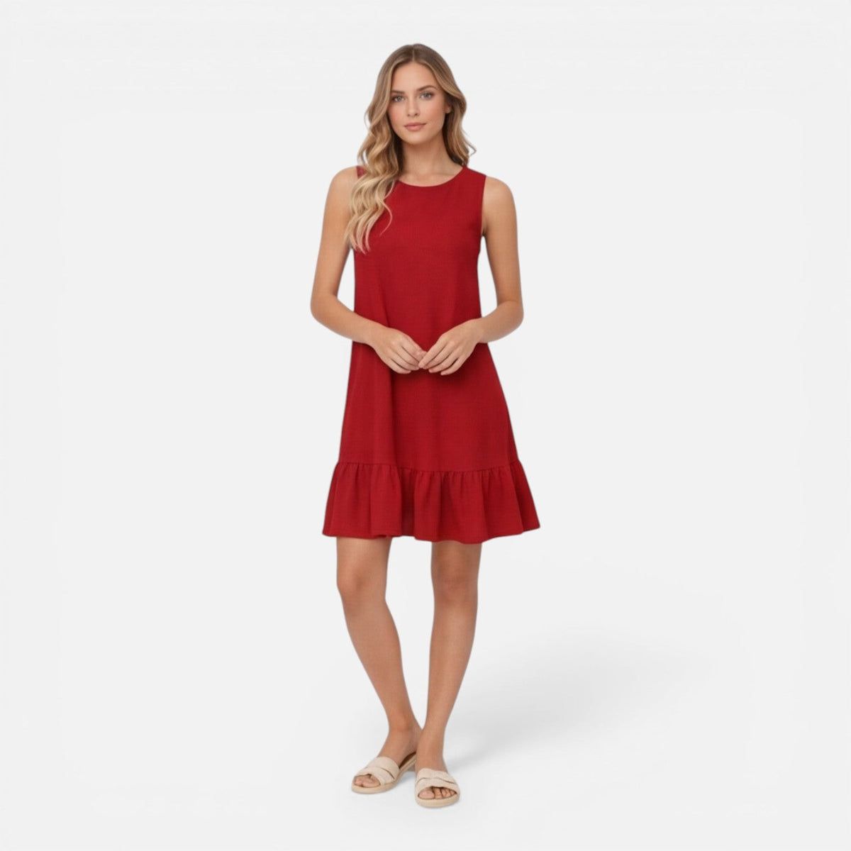 Henrietta | A-Line Ruffle Hem Summer Dress