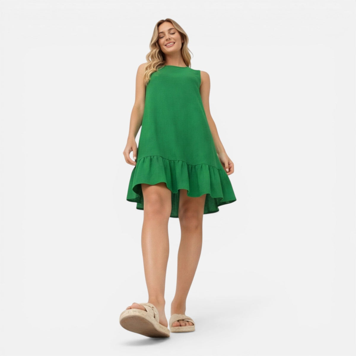 Henrietta | A-Line Ruffle Hem Summer Dress