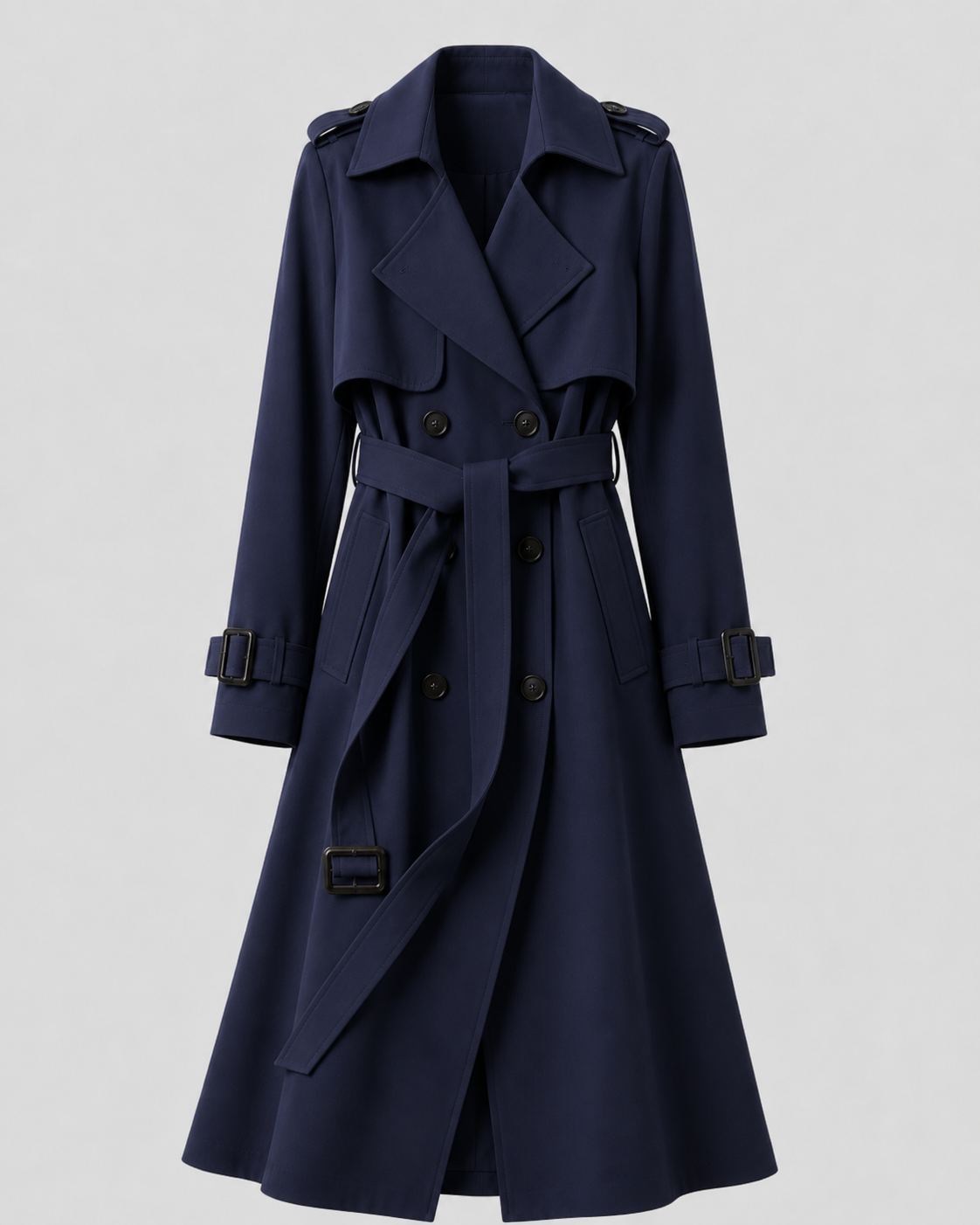 Fauna | Long Belted Trench Coat