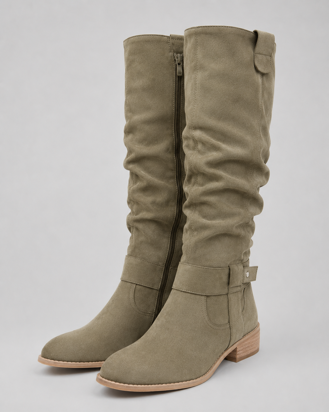 Endellion | Suede Knee-High Boots