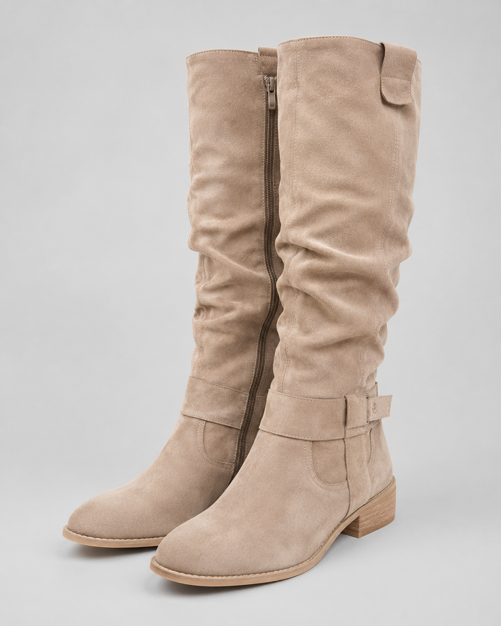 Endellion | Suede Knee-High Boots