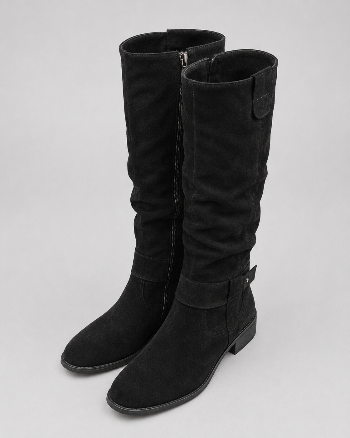 Endellion | Suede Knee-High Boots