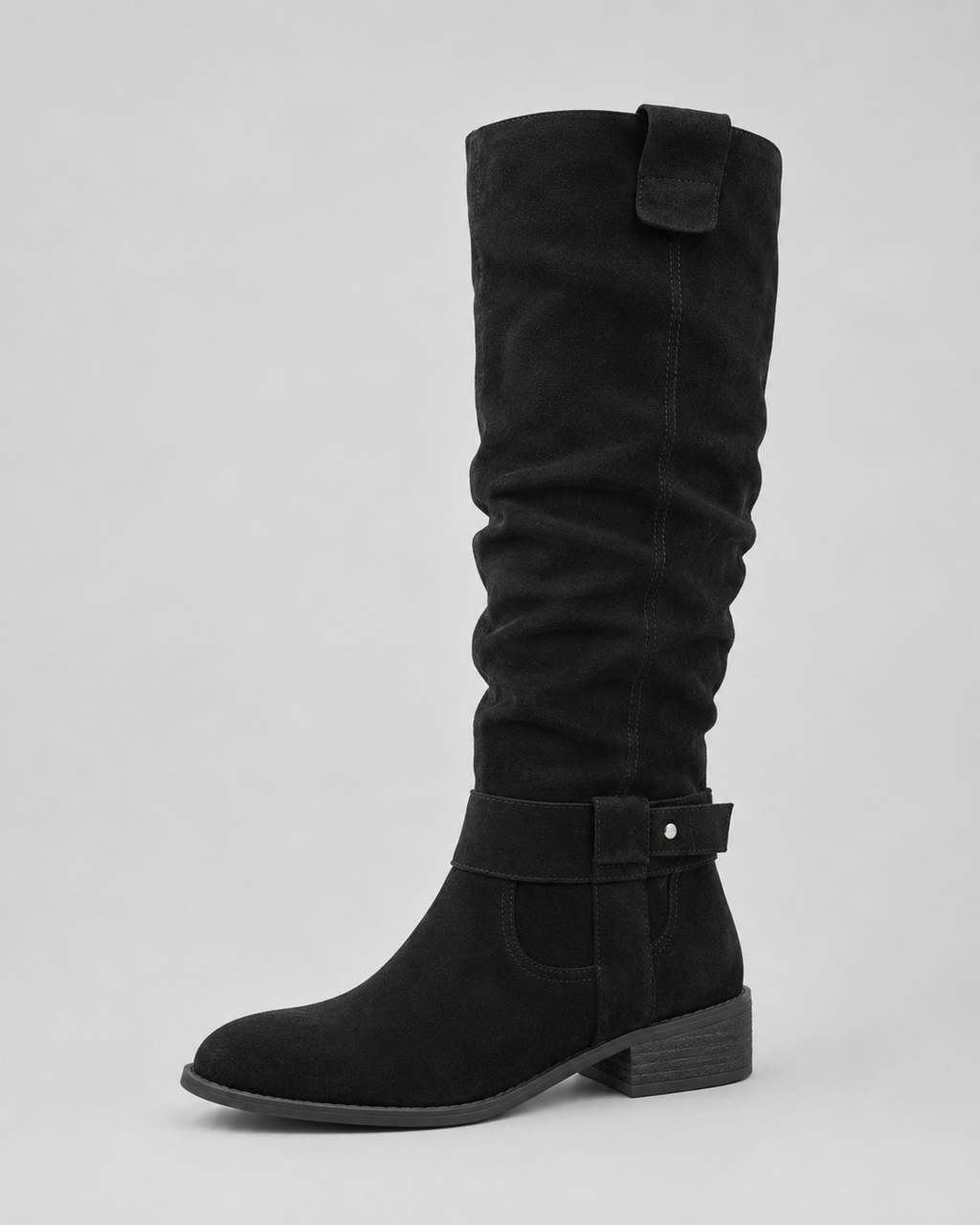 Endellion | Suede Knee-High Boots