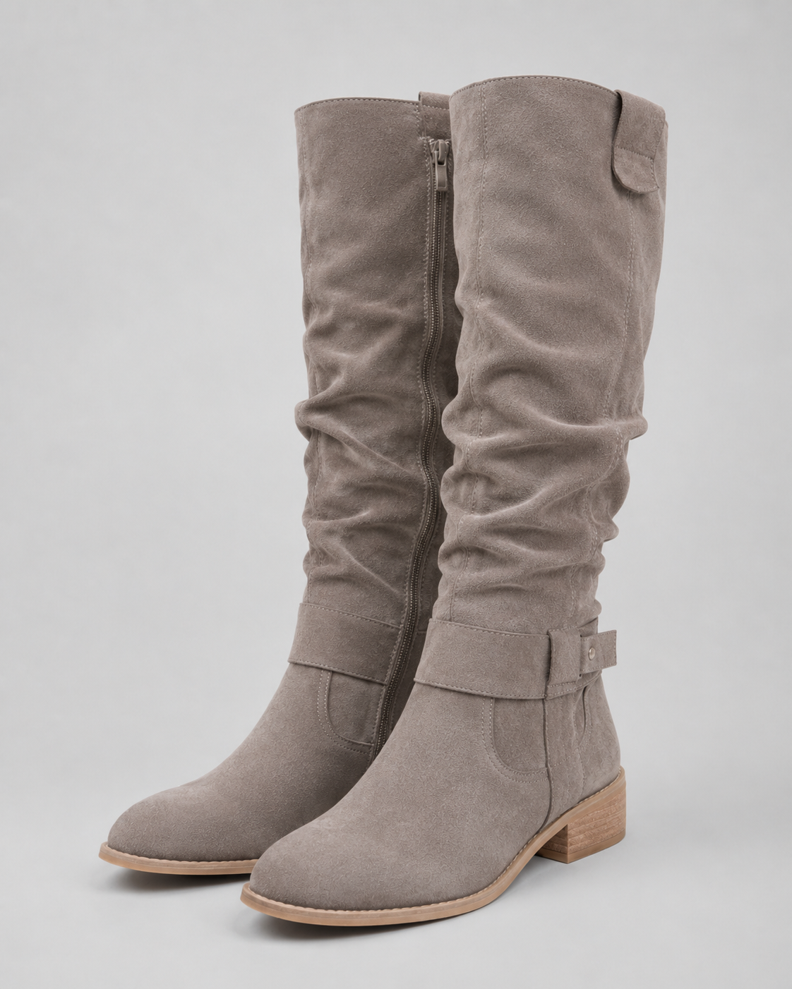 Endellion | Suede Knee-High Boots