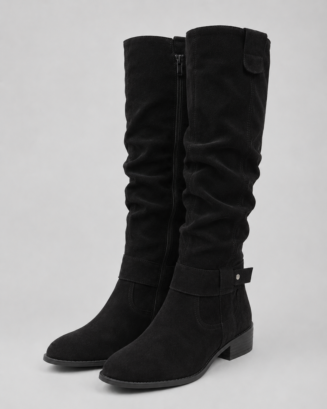 Endellion | Suede Knee-High Boots