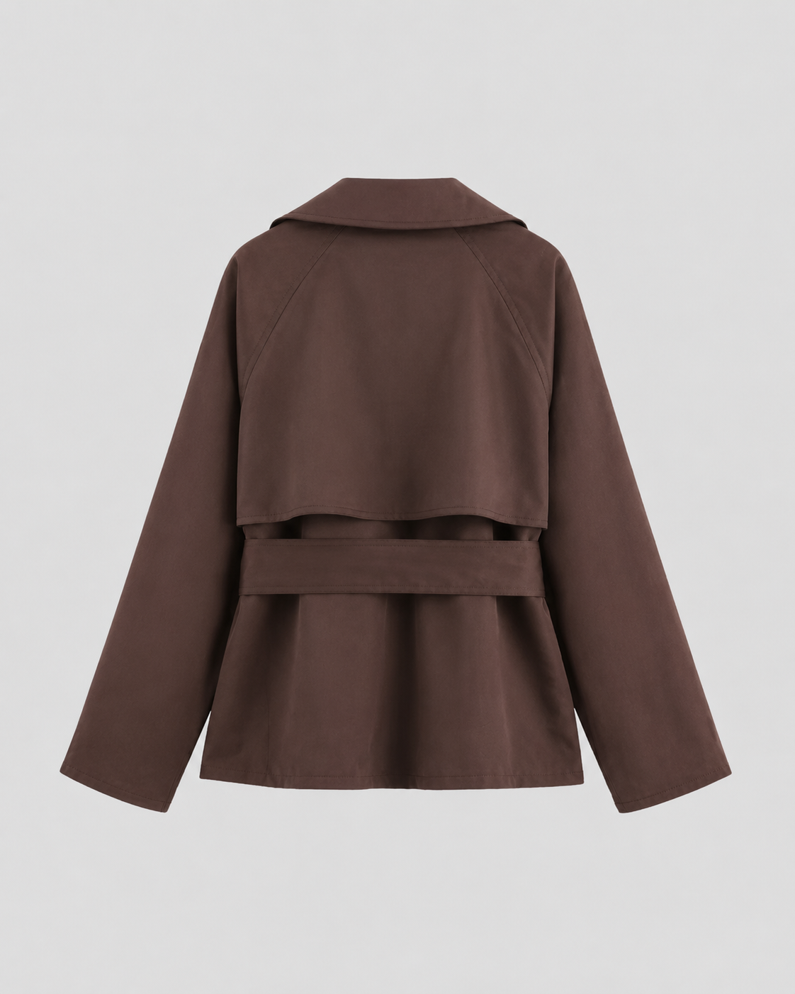 Iolanthe | Cropped Trench Coat with Tie Waist
