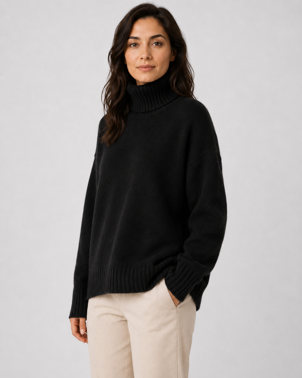 Xanthe | Long Sleeve Turtleneck Sweater