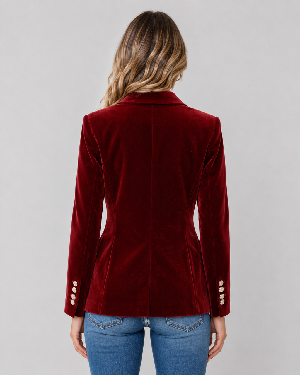 Aurelie | Tailored Velvet Blazer