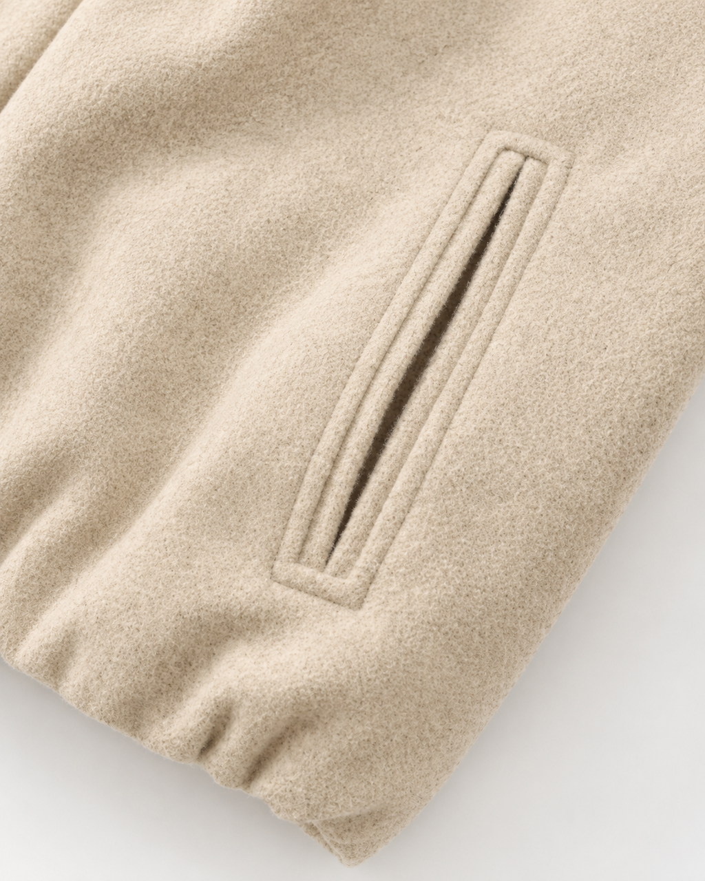 Liesel | Wool Blend Cropped Bomber Jacket