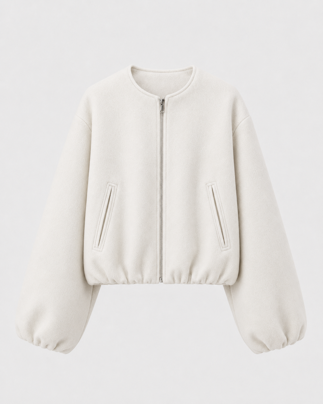 Liesel | Wool Blend Cropped Bomber Jacket