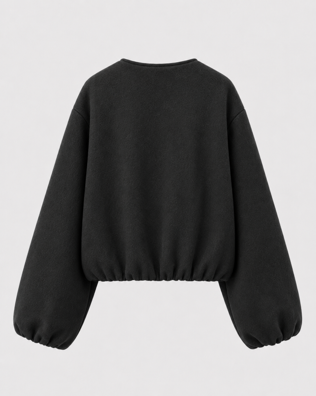 Liesel | Wool Blend Cropped Bomber Jacket