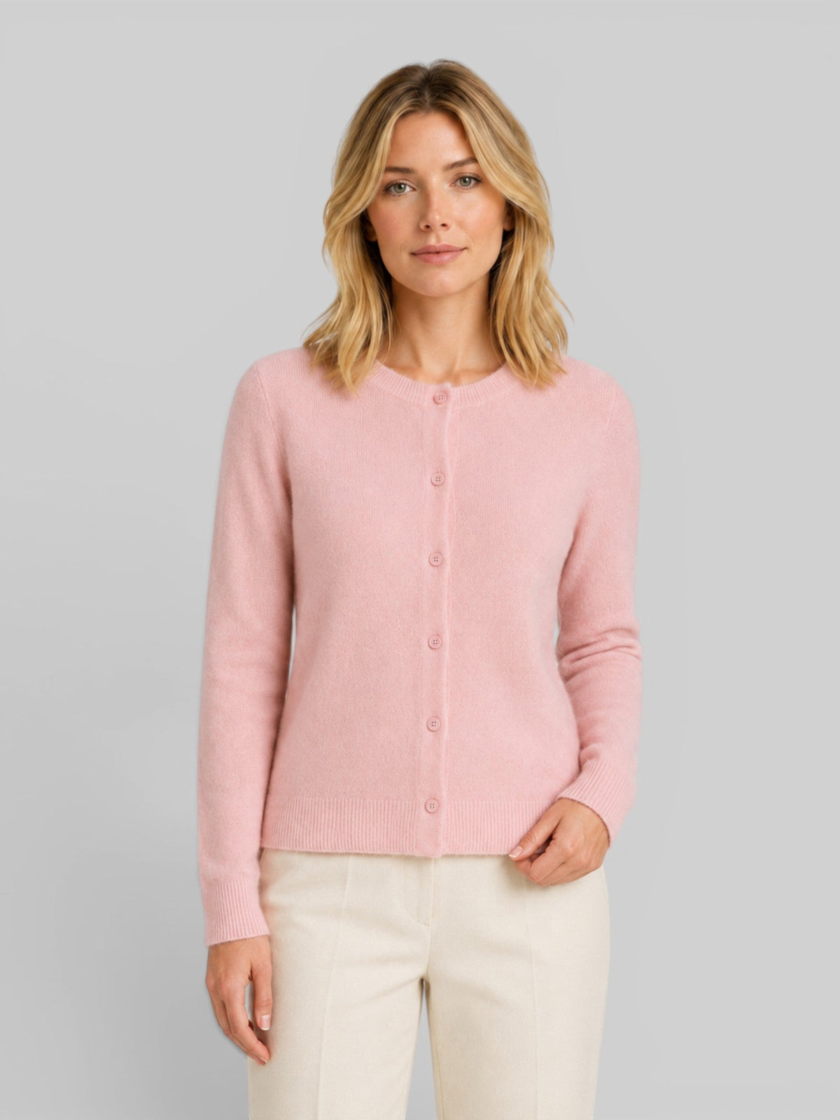 Bettany | Long Sleeve Wool Knit Cardigan