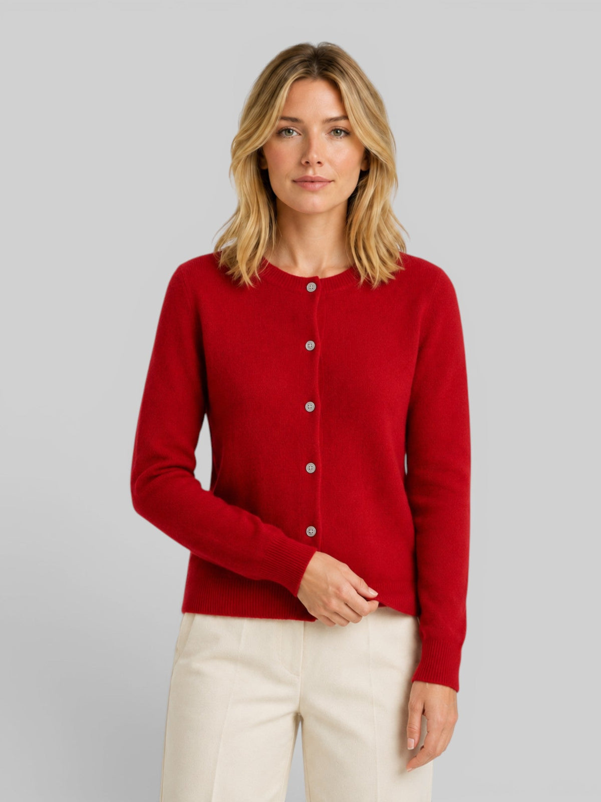 Bettany | Long Sleeve Wool Knit Cardigan