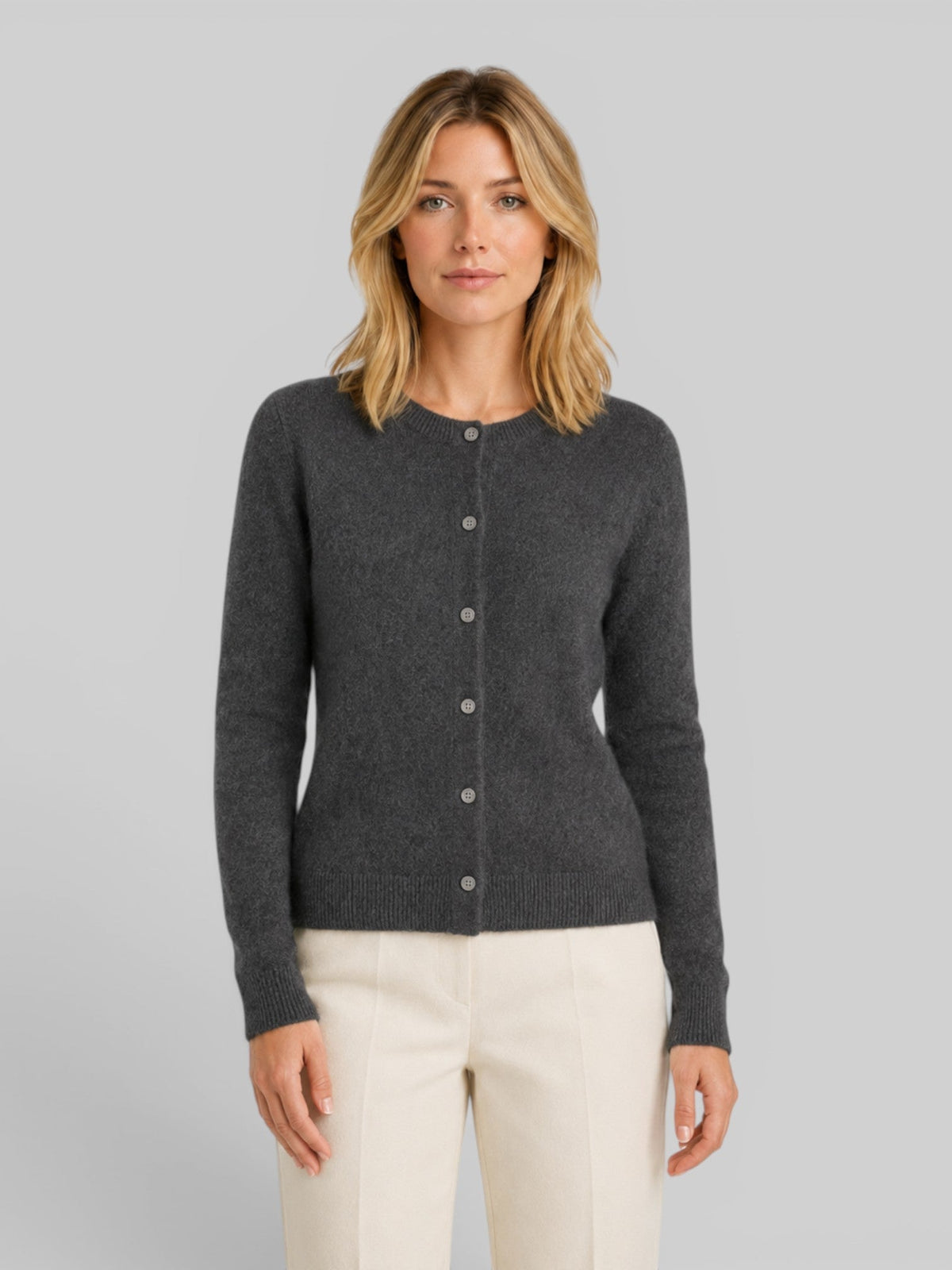 Bettany | Long Sleeve Wool Knit Cardigan