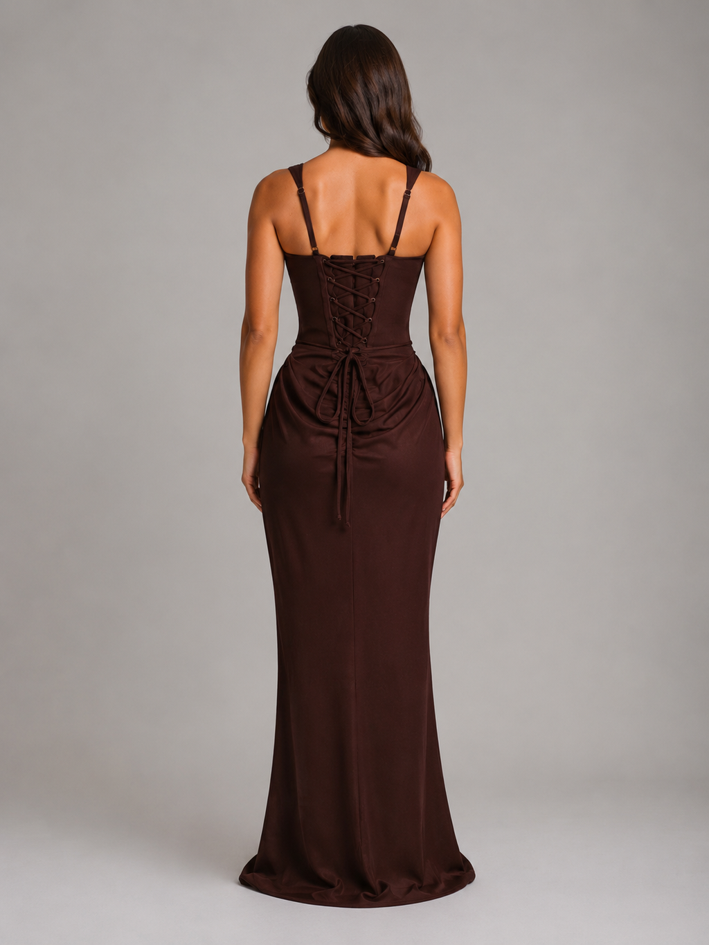 Daphne | Square Neck Corset Bodycon Gown