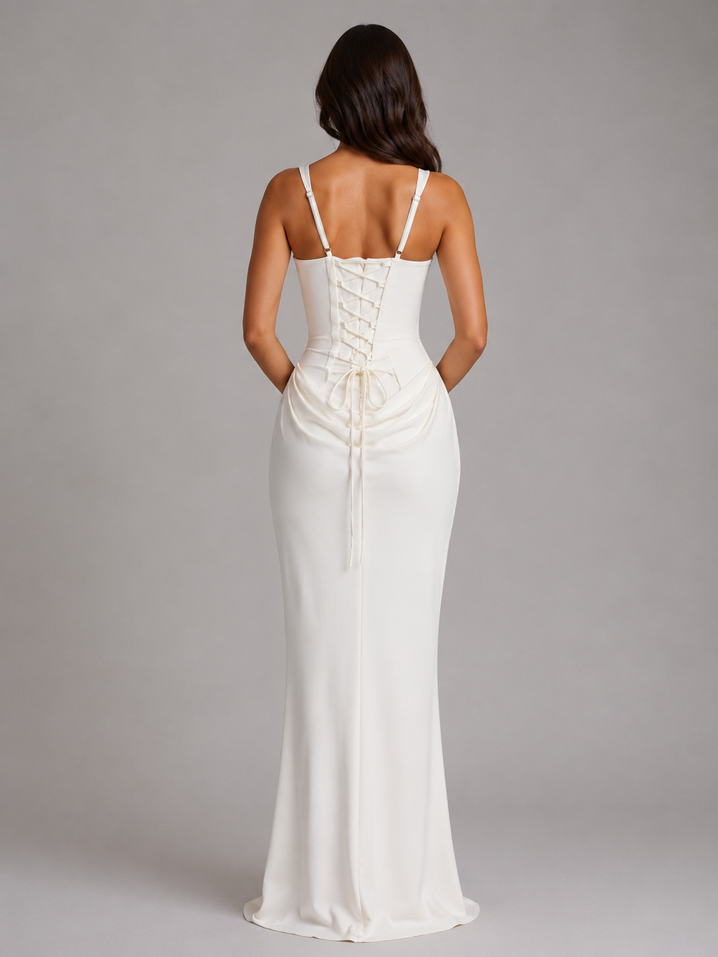 Daphne | Square Neck Corset Bodycon Gown