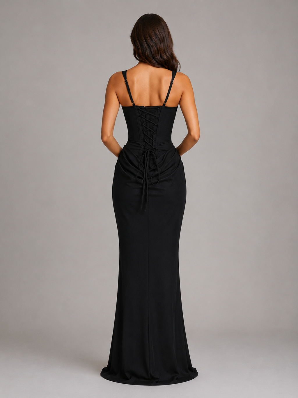Daphne | Square Neck Corset Bodycon Gown