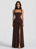 Sadie | One Shoulder Maxi Dress with Side Slit
