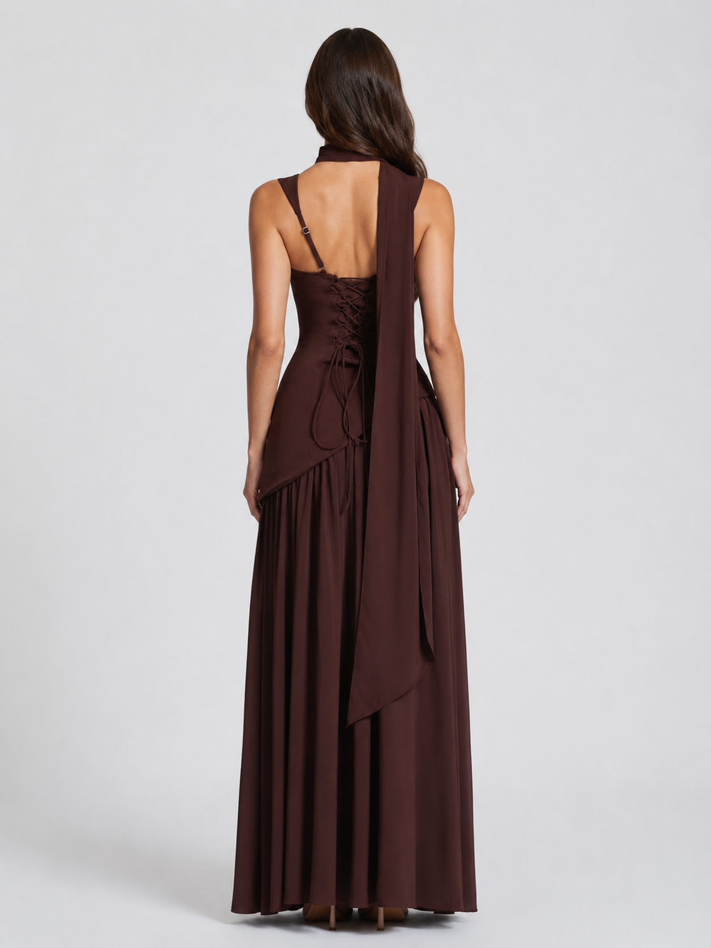 Sadie | One Shoulder Maxi Dress with Side Slit