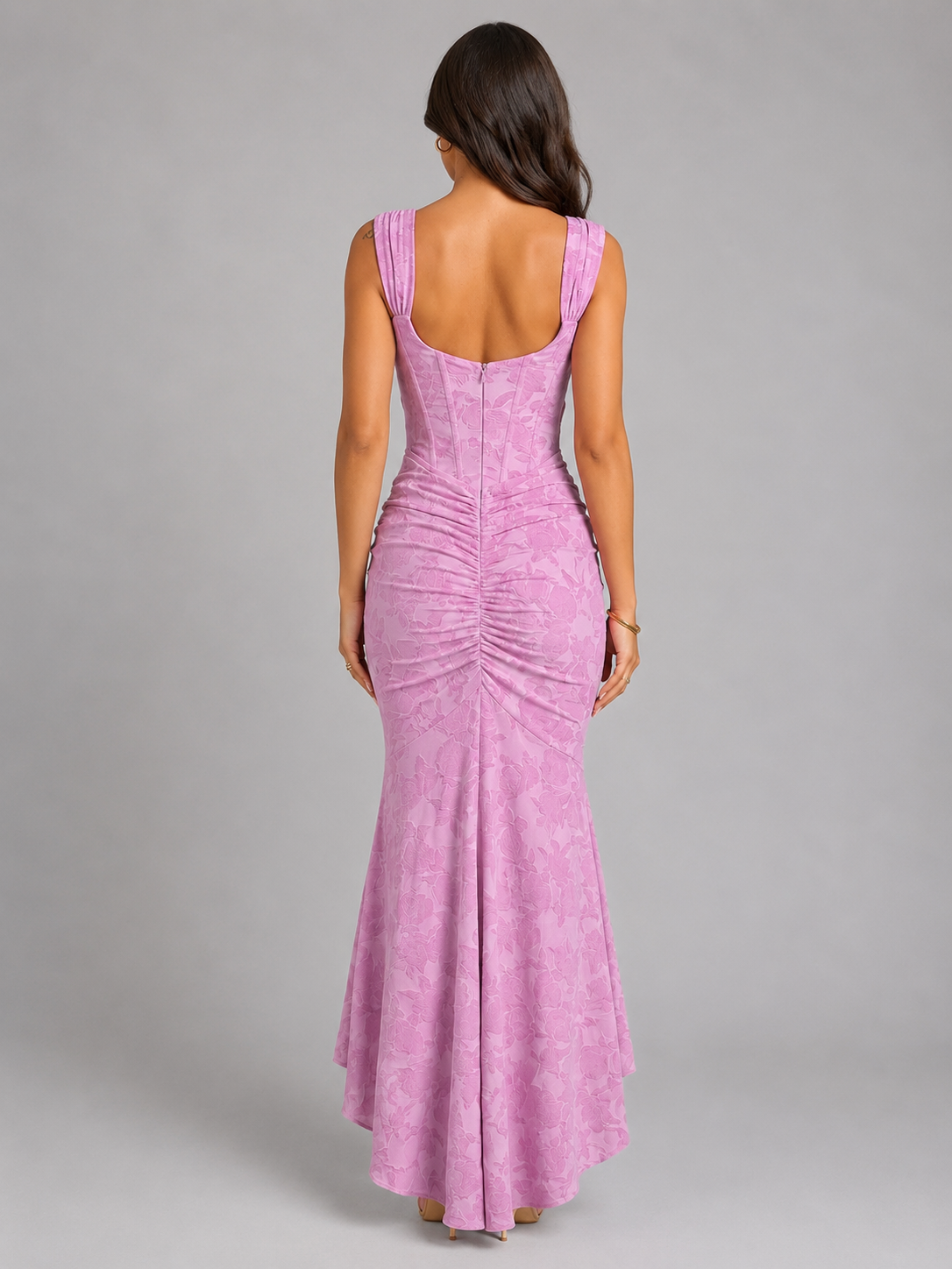 Amara | Corset Fishtail Maxi Dress