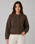 Yolande | Cropped Chunky Knit Cardigan