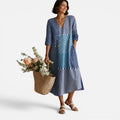 Charlotte | Boho Printed Midi Dress