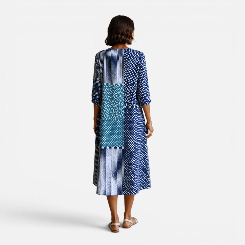 Charlotte | Boho Printed Midi Dress
