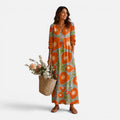 Katarina | Boho Floral Maxi Dress with Pockets