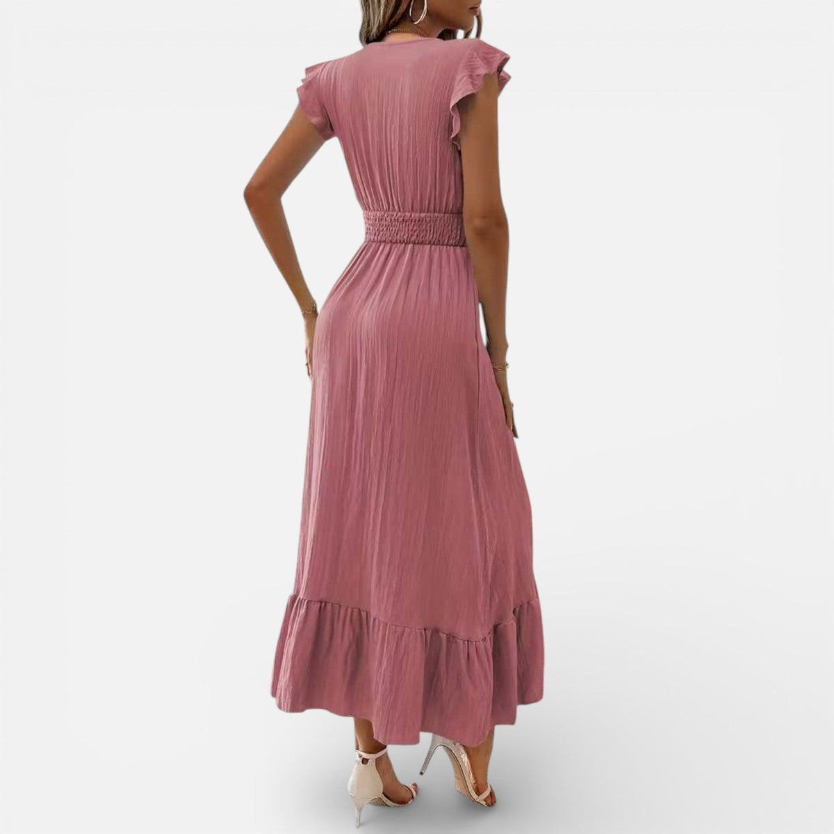 Vera | Wrap Silhouette Sleeveless Maxi Dress