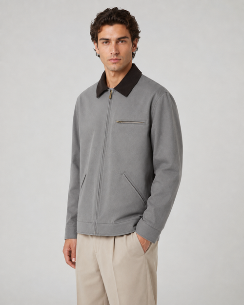 Caspian | Contrast Collar Barn Jacket