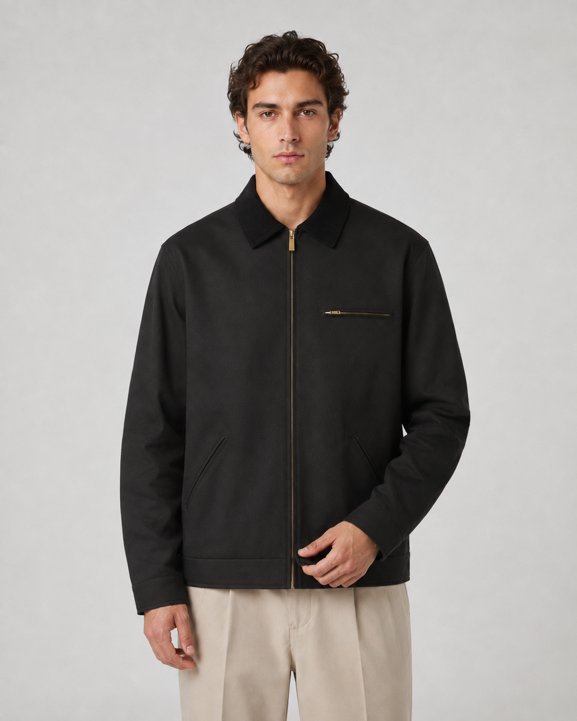 Caspian | Contrast Collar Barn Jacket