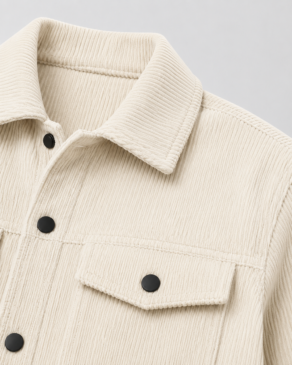 Marlon | Corduroy Shirt Jacket with Chest Pockets