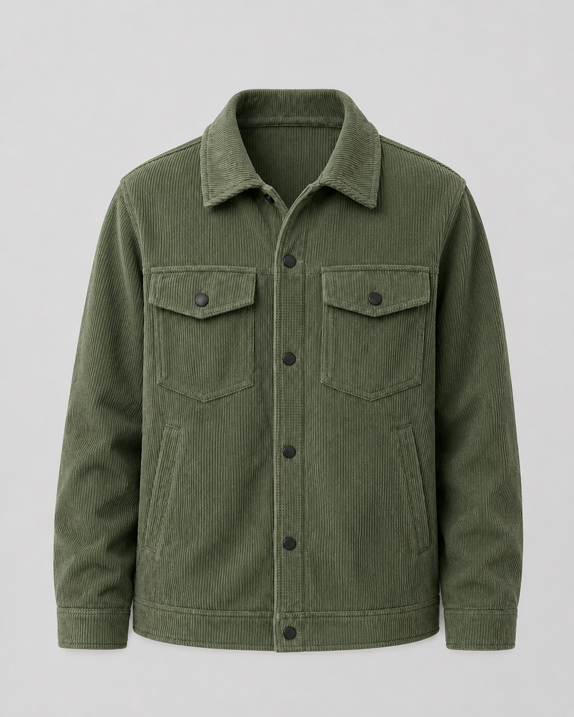 Marlon | Corduroy Shirt Jacket with Chest Pockets