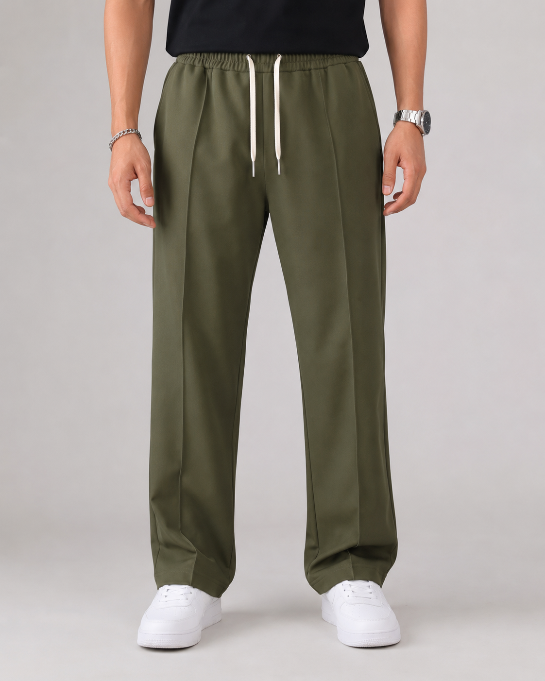 Emrys | Elasticated Waist Drawstring Trousers