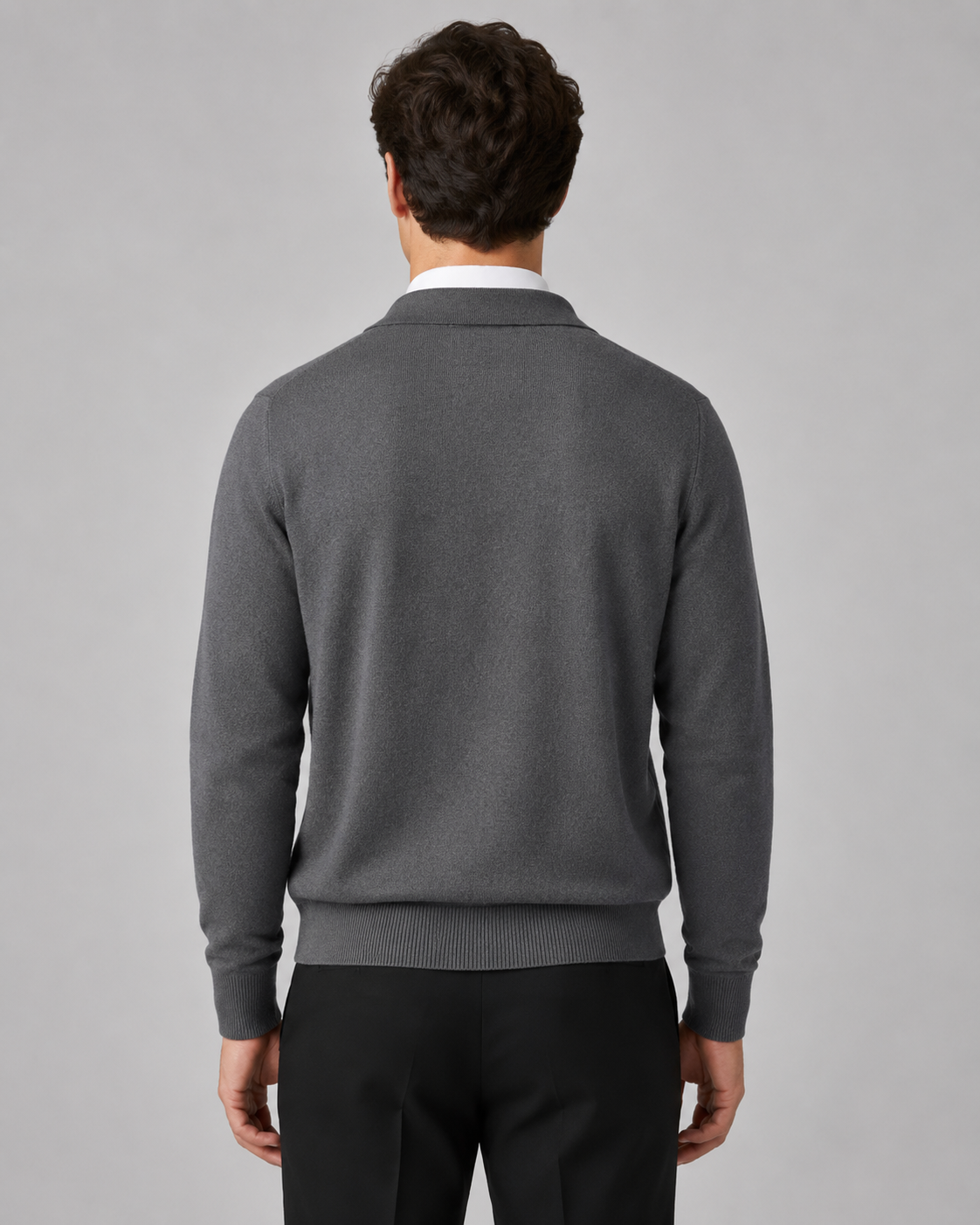 Zephan | Button Front Collar Knit Cardigan