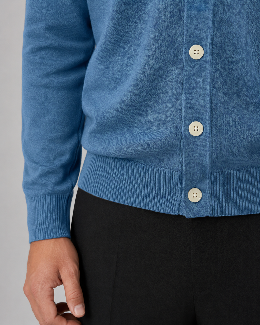 Zephan | Button Front Collar Knit Cardigan