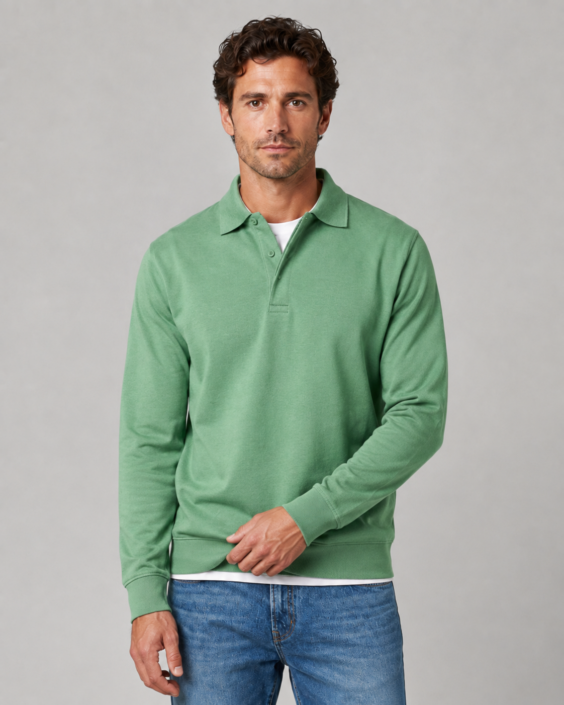 Torsten | Collared Polo Sweatshirt