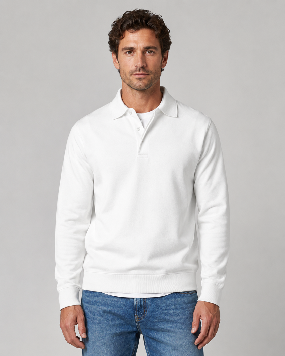 Torsten | Collared Polo Sweatshirt