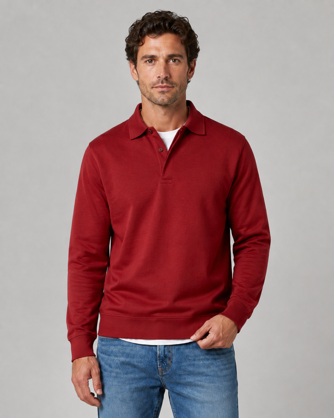 Torsten | Collared Polo Sweatshirt