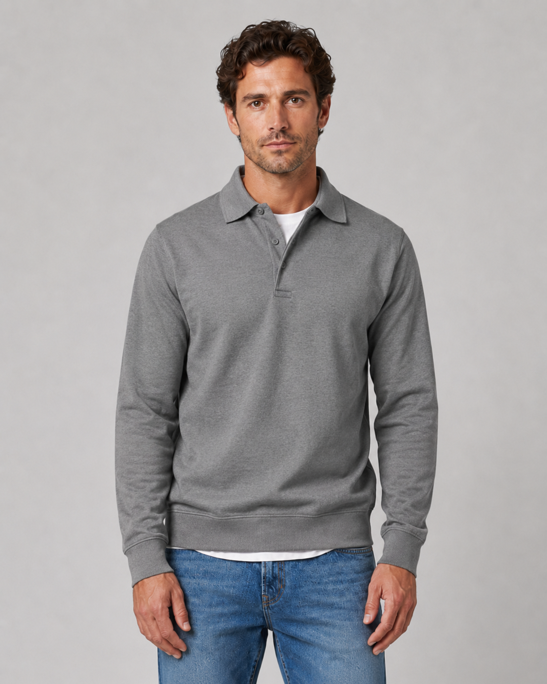 Torsten | Collared Polo Sweatshirt