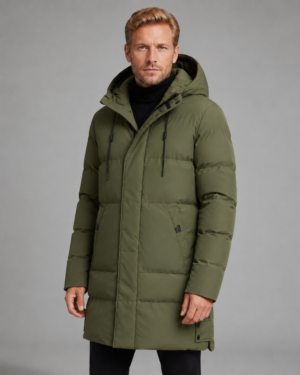 Vernon | Longline Hooded Puffer Coat
