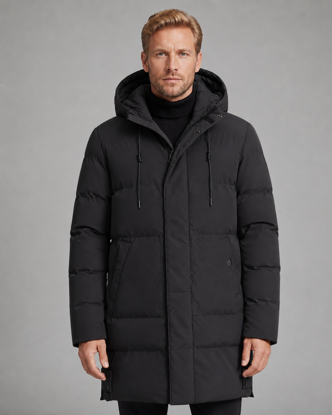 Vernon | Longline Hooded Puffer Coat