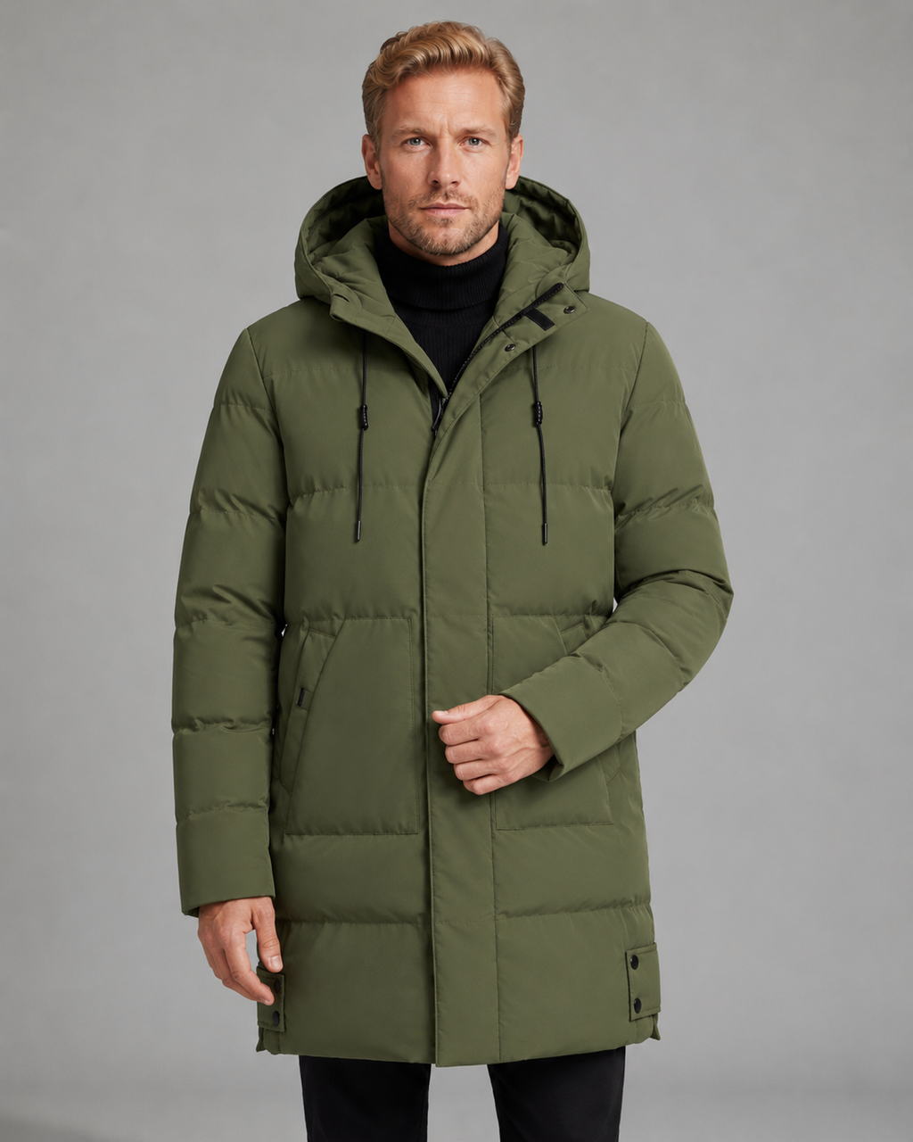 Vernon | Longline Hooded Puffer Coat
